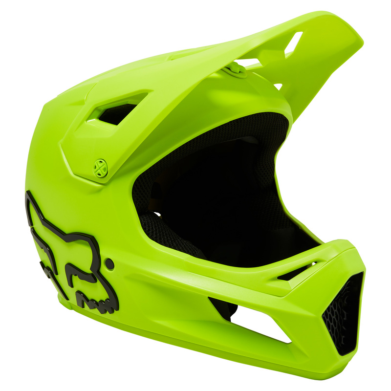 KASK ROWEROWY FOX JUNIOR RAMPAGE FLUO YELLOW