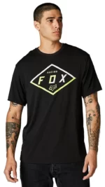 T-Shirt Fox Badge Tech Black