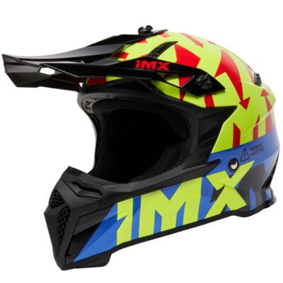 KASK IMX FMX-02 BLACK/FLUO YELLOW/BLUE/FLUO RED GLOSS GRAPHIC