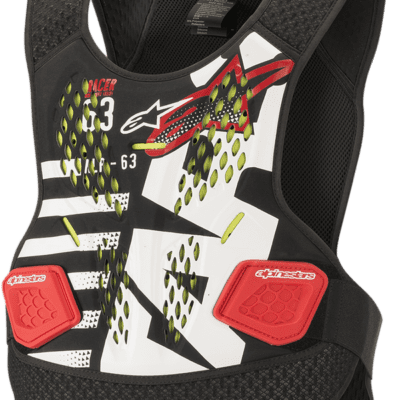 BUZER ALPINESTARS ROOST GUARD SEQUENCE WHITE RED BLACK