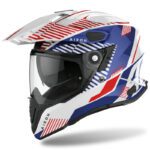 KASK AIROH COMMANDER BOOST WHITE/BLUE GLOSS 9