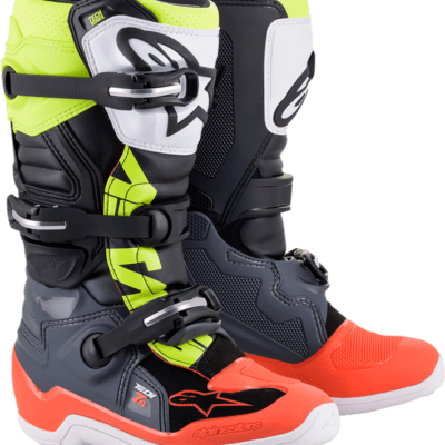 BUTY ALPINESTARS YOUTH TECH 7S BOOTS YELLOW WHITE RED GREY BLACK