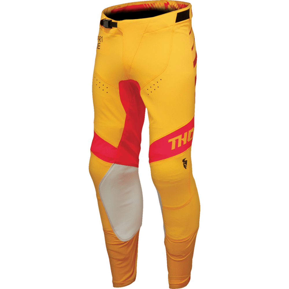 Spodnie a crossa Thor Prime Analog czerwono żółte 15