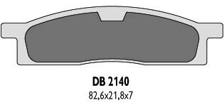 DELTA BRAKING KLOCKI HAMULCOWE KH119 – ZASTĘPUJĄ DB2140MX-D ORAZ DB2140QD-D