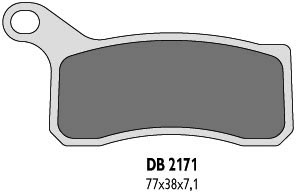DELTA BRAKING KLOCKI HAMULCOWE KH462 KTM QUAD – ZASTĘPUJĄ DB2171MX-D ORAZ DB2171QD-D 7