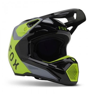 Zdjęcie produktu KASK FOX JUNIOR V1 LEAN GREY/YELLOW 1 (SKU: 33046-086)