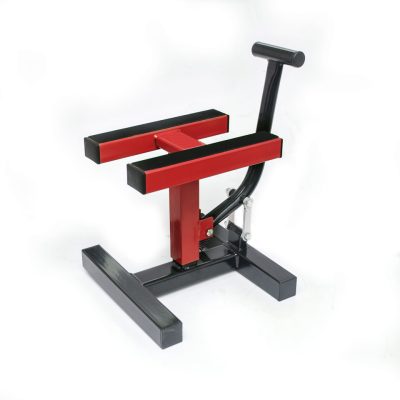 Zdjęcie produktu Stojak do motocykla cross PROMX - czerwony, idealny do podparcia i wygodnego przechowywania. 1 (SKU: P123802)