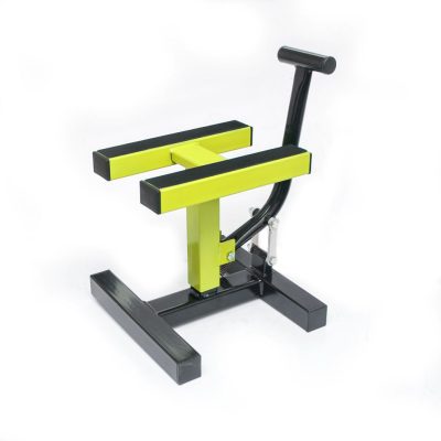 Zdjęcie produktu Stojak Podnośnik do Motocykla Cross PROMX - Żółty Fluorescencyjny, Idealny do Użytku Przemysłowego i Rekreacyjnego 1 (SKU: P123805)