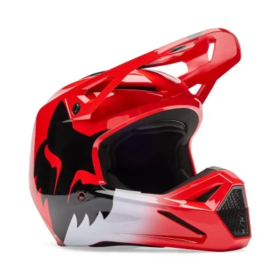 Zdjęcie produktu KASK FOX V1 SHIELD FLUO RED 1 (SKU: 36385-110)